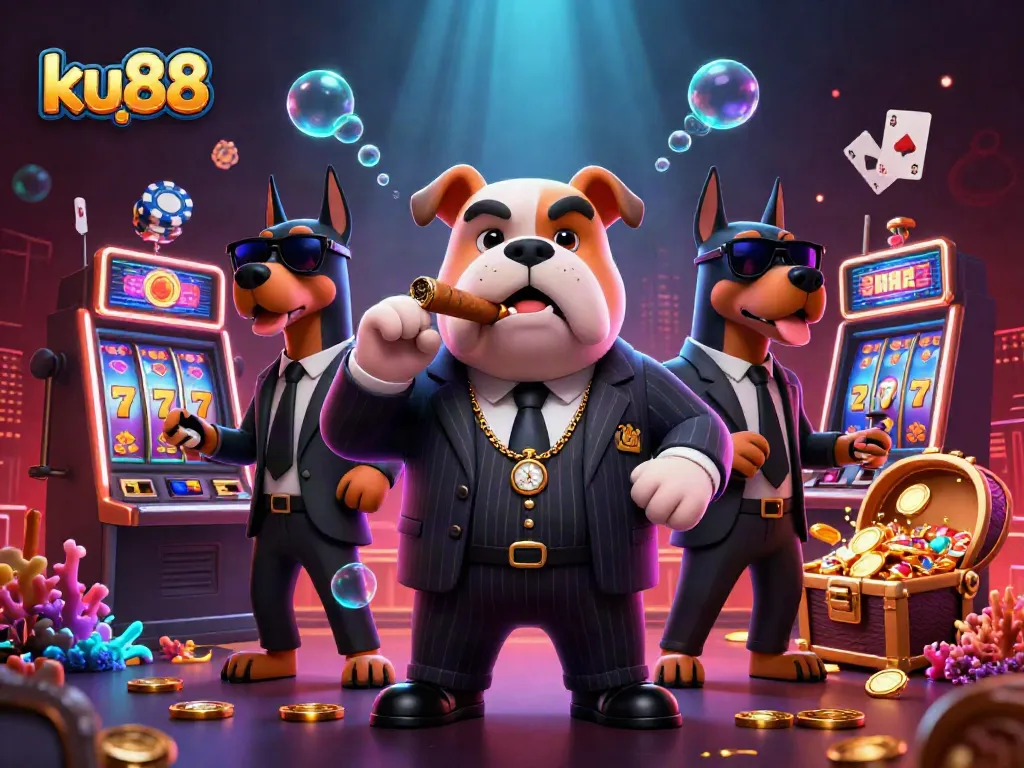 Players engage with interactive gambling experiences at ku88's vibrant casino.
