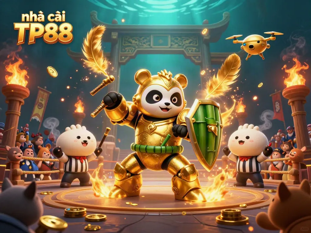 Experience exciting gaming action at Nhà cái TP88 featuring dynamic immersive elements and vibrant colors.