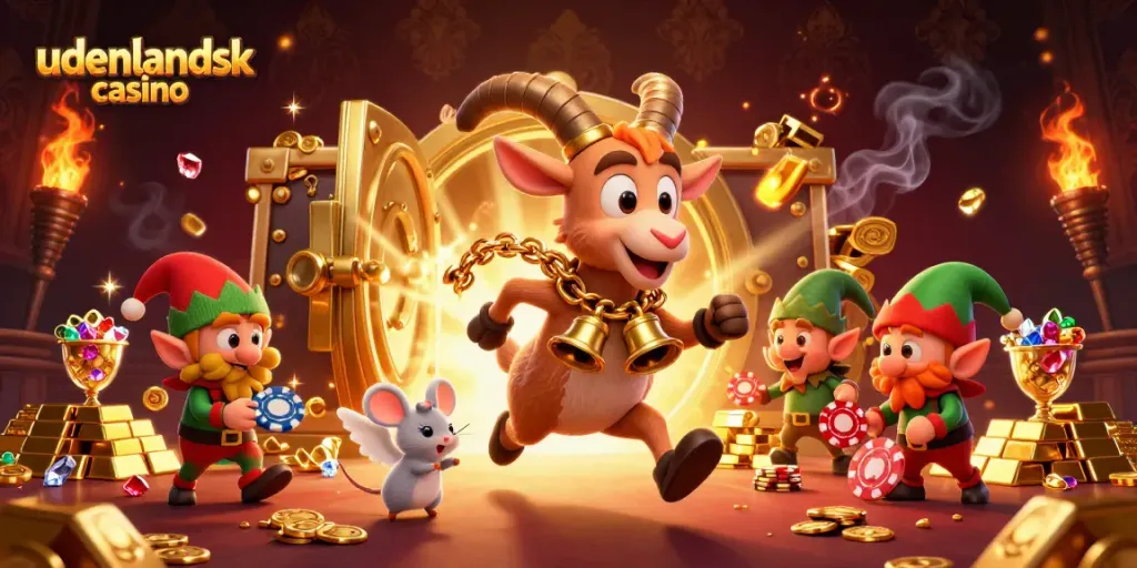 Enjoy the festive chaos at an udenlandsk casino with Krampus and mischievous elves.