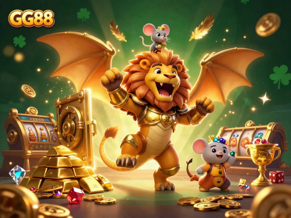 Win big at GG88 with our thrilling casino adventures featuring dazzling treasures and majestic creatures.